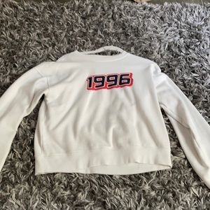 Vintage 1996 white crew neck forever 21